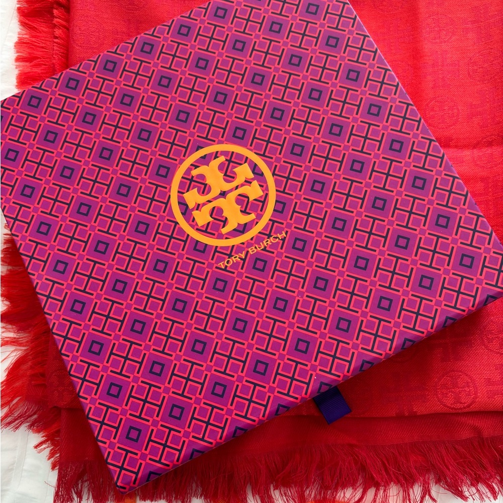 Tory Burch Pink and Purple Patterned Box